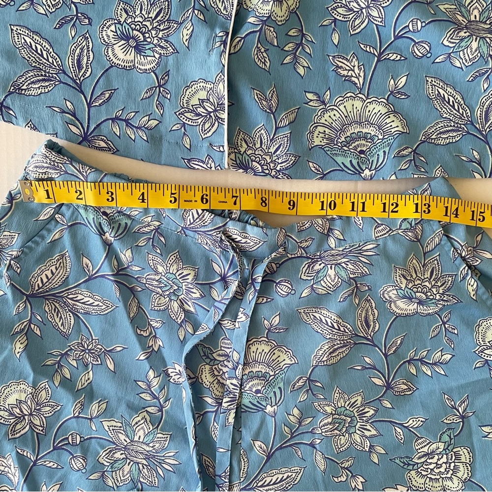 Rachel Zoe Blue Floral Pajama Set - Picture 5 of 6